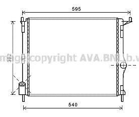 AVA QUALITY COOLING rt2476 -  Радиатор, охлаждение двигателя